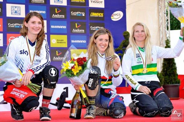 Rachel Atherton remporte l'or à Vallnord pour les championnats du Monde d eVTT de descente